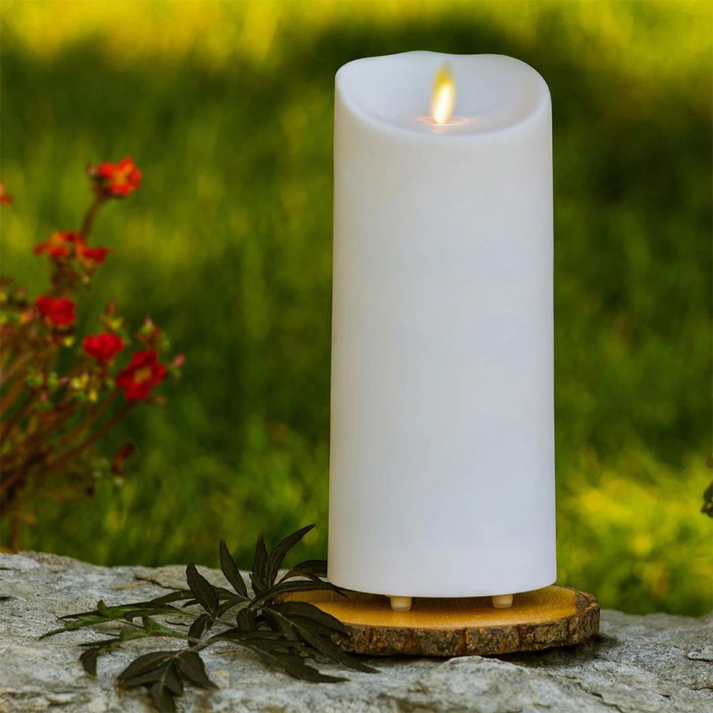 Luminara Outdoor LED Pillar Candle 18cm x 9cm Extra Image 1